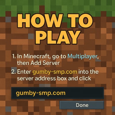 Cómo jugar en Gumby SMP